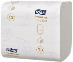 114276 Tork Premium skládaný toaletní papír Extra Soft, 2 vrstvy, bílý, 7560 ks, T3