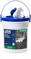 190592 Tork vlhčené utěrky na ruce Handy Bucket, bílé, 58 utěrek, 27 x 27 cm (WET WIPE), W14