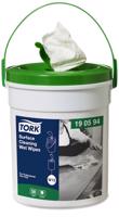 190594 Tork vlhčené utěrky na povrchy, Handy Bucket, bílé, 58 utěrek, 27 x 27 cm (WET WIPE), W15