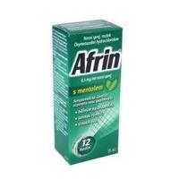 AFRIN S MENTOLEM 0,5MG/ML nosní podání sprej, roztok 15ML