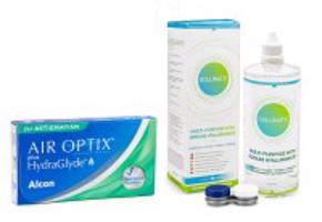 Alcon Air Optix Plus Hydraglyde for Astigmatism (3 čočky) + Solunate Multi-Purpose 400 ml s pouzdrem