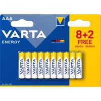 Alkalické baterie VARTA, Energy, 8 + 2 Označení: 4103/10 MIKRO AAA