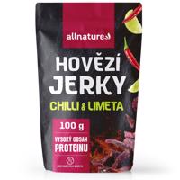 Allnature BEEF Chilli a Limeta jerky - sušené hovězí maso s chilli a limetkou Hmotnost: 100g