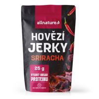 Allnature BEEF Sriracha jerky - sušené hovězí maso se Srirachou Hmotnost: 25g