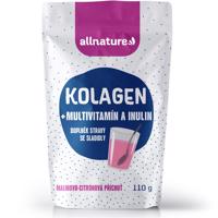 Allnature Kolagen s multivitamíny a inulinem příchuť malina a citron 110 g