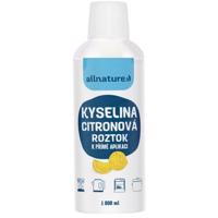 Allnature Kyselina citronová roztok 1000ml