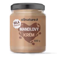 Allnature Mandlový krém s bílou čokoládou 500g