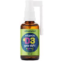 Allnature Vitamin D3 pro děti s MCT olejem ve spreji 50 ml