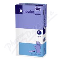 Ambulex Nitryl rukavice nepudrové violet L 100ks