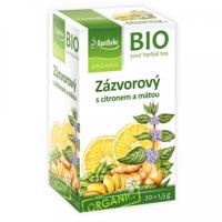 Apotheke BIO Zázvor s citronem a mátou čaj 20x1.5g