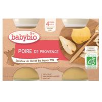 BABYBIO hruška 4m+ 2x130g