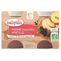 BABYBIO jablko-borůvky 4m+ 2x130g