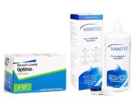 Bausch & Lomb Optima FW čtvrtletní (4 čočky) + Vantio Multi-Purpose 360 ml s pouzdrem