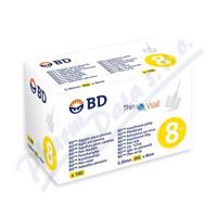 BD INZULÍNOVÉ JEHLY K JEDNORÁZOVÉMU POUŽITÍ BD JEHLIČKY K INZULÍNOVÝM PERŮM 8MM, 30G - TENKOST