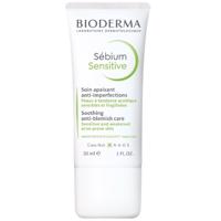 BIODERMA Sébium Sensitive zklidňující a hydratační krém pro podrážděnou pleť se sklonem k akné 30 ml