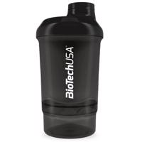 BioTech Šejkr 300 + 150 ml černý