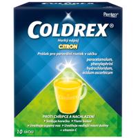 COLDREX HORKÝ NÁPOJ CITRON 750MG/10MG/60MG perorální prášek pro roztok v sáčku 10 II