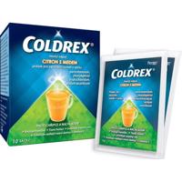 COLDREX HORKÝ NÁPOJ CITRON S MEDEM 750MG/10MG/60MG perorální prášek pro roztok v sáčku 10 II