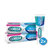 Corega Original Extra silný fixační krém na zubní protézu 40g - balení 2 ks