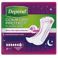 Depend Pads Maximum Night inkontinenční vložky ženy 6 ks