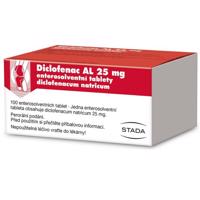 DICLOFENAC AL 25MG enterosolventní tableta 100