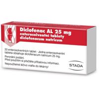 DICLOFENAC AL 25MG enterosolventní tableta 20