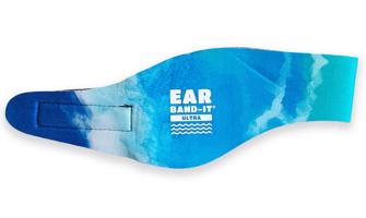 Ear Band-It® Ultra Batikovaná modrá Velikost čelenky: Střední