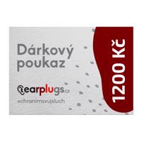 Elektronický dárkový poukaz na Earplugs.cz Hodnota poukazu: 600