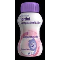 FORTINI COMPACT MULTI FIBRE S PŘÍCHUTÍ JAHODOVOU perorální roztok 4X125ML