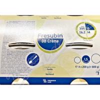 FRESUBIN DB CREME PŘÍCHUŤ VANILKOVÁ perorální roztok 4X200G