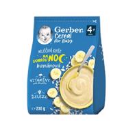 Gerber Cereal Mléčná kaše na dobrou noc banánová 230g 4M