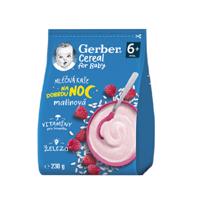 Gerber Cereal Mléčná kaše na dobrou noc malinová 230g 6M