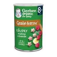 Gerber Křupky s malinou a banánem BIO 35g