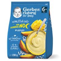 Gerber Natural Nemléčná kaše na dobrou noc mango 230g 6M