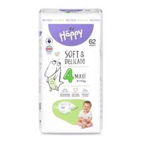 Happy Soft&Delicate 4 dětské pleny 8-14kg 62ks