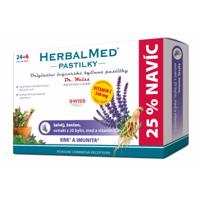 HerbalMed pastilky Dr.Weiss Šalvěj, ženšen, vitamin C 24+6