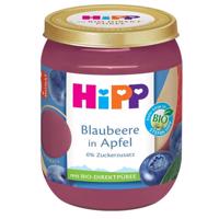 HiPP Jablka s borůvkami BIO 4/6m 160g