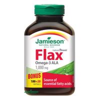 JAMIESON Flax Omega-3 1000mg lněný olej cps.200