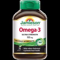 JAMIESON Omega-3 Ultra 900mg cps.75