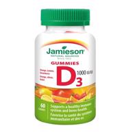 JAMIESON Vitamín D3 1000 IU želatinové pastilky 60ks