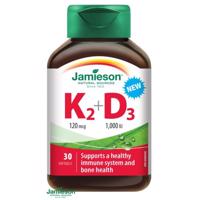 JAMIESON Vitamíny K2 120mcg a D3 1000 IU cps.30