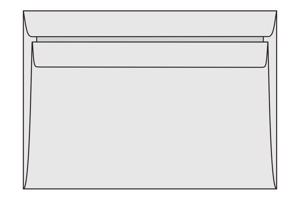 Krkonošské obálky Obálka C6, 114x162 mm, samolepicí, bílá, 50 ks