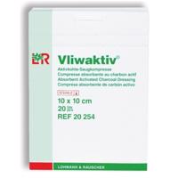 KRYTÍ S AKTIVNÍM UHLÍM VLIWAKTIV 10X10,SAVÉ JÁDRO S NEPROPUSTNOU FÓLIÍ,20KS - II. jakost