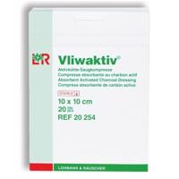 KRYTÍ S AKTIVNÍM UHLÍM VLIWAKTIV 10X10,SAVÉ JÁDRO S NEPROPUSTNOU FÓLIÍ,20KS