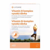 LIVSANE Vitamin B Komplex vysoká dávka 60ks