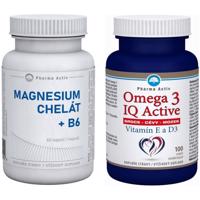 Magnesium Chelát+B6 cps.60+Omega 3 IQ tob.100