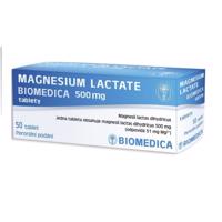 MAGNESIUM LACTATE BIOMEDICA 500MG neobalené tablety 50