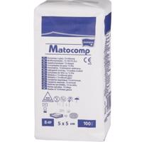 MATOPAT MATOCOMP KOMPRESY Z GÁZY NESTERILNÍ 5CMX5CM,8 VRSTEV,17 NIT