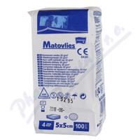 MATOPAT MATOVLIES KOMPRESY Z NETKANÉ TEXTILIE NESTERILNÍ 5CMX5CM,100