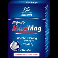 MaxiMag Hořčík 375mg+B6 50 tobolek